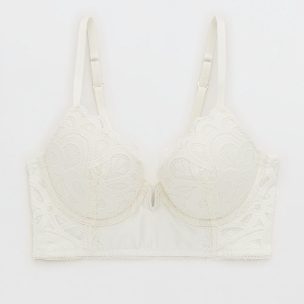 Aerie Cream Lace Bra